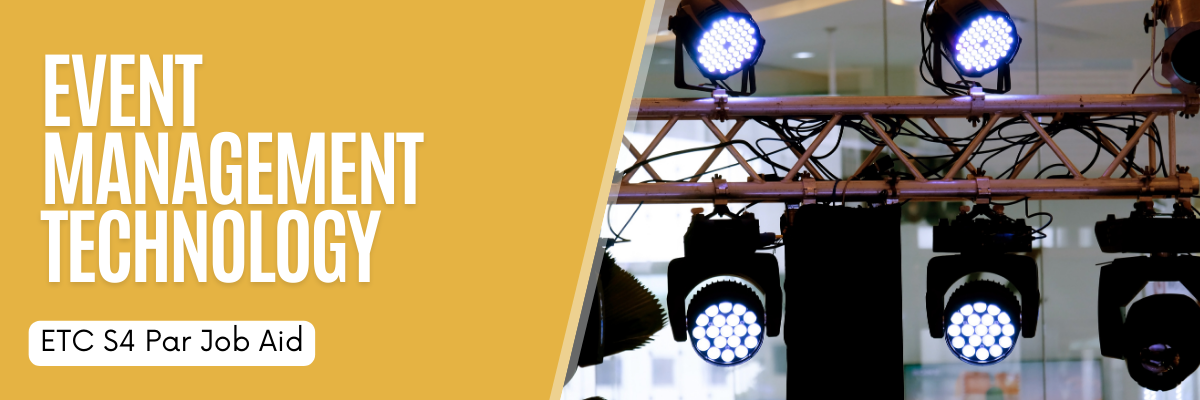 Job Aid - ETC S4 PARNel  - Lighting and Scenic 100